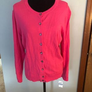 Hot pink cardigan